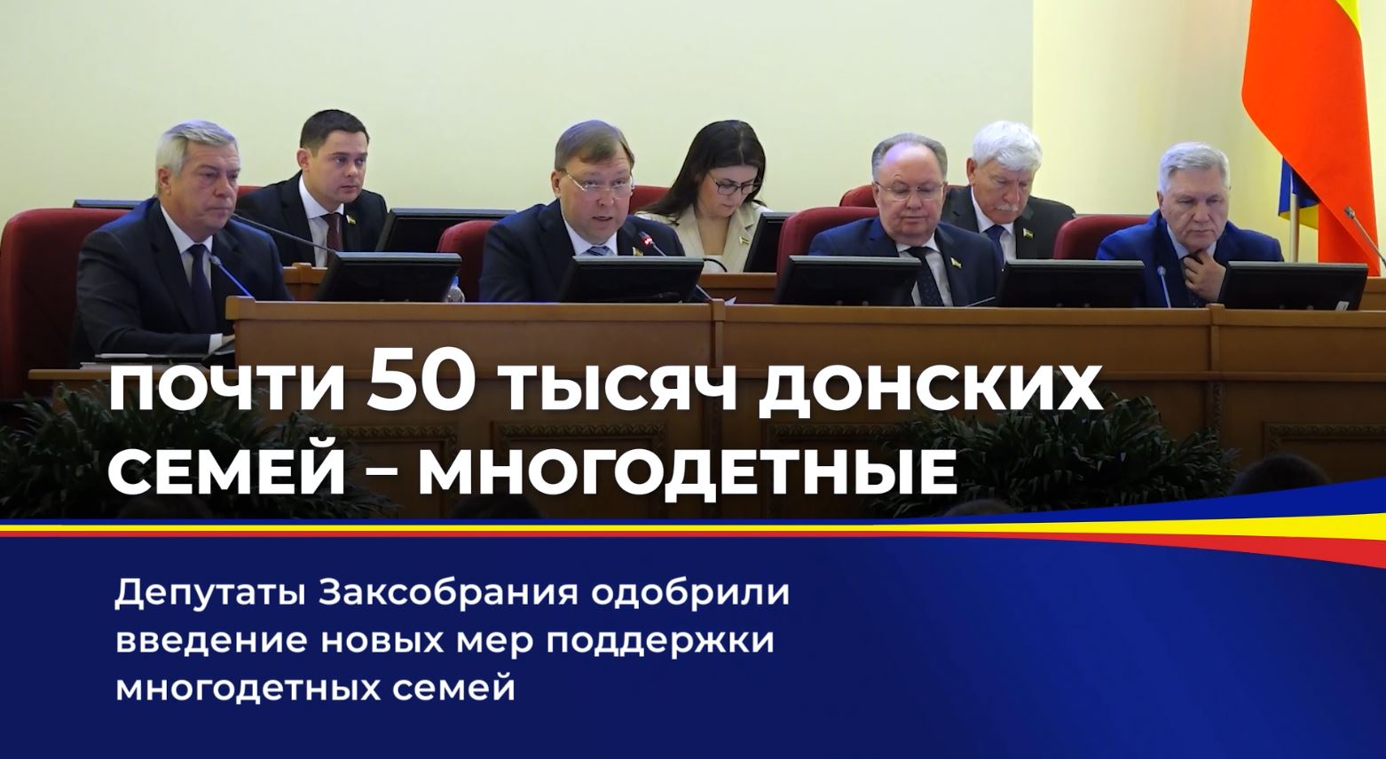 Депутаты Заксобрания одобрили введение новых мер поддержки многодетных семей