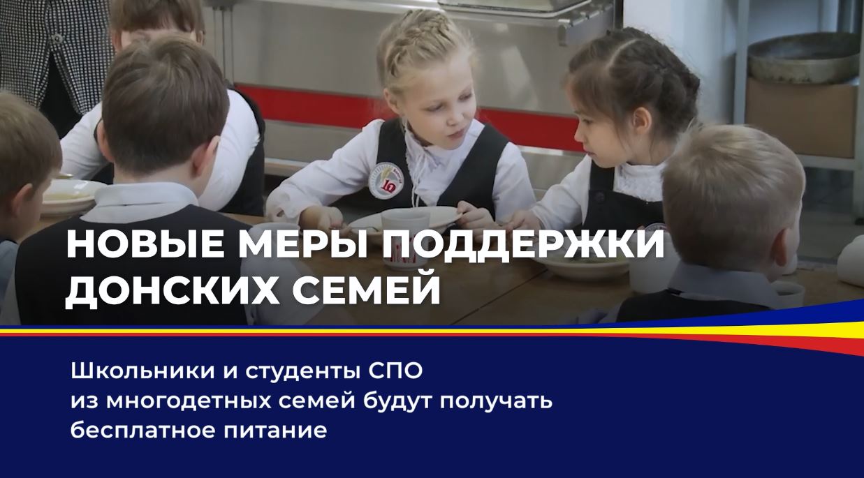 Новые меры поддержки донских семей 