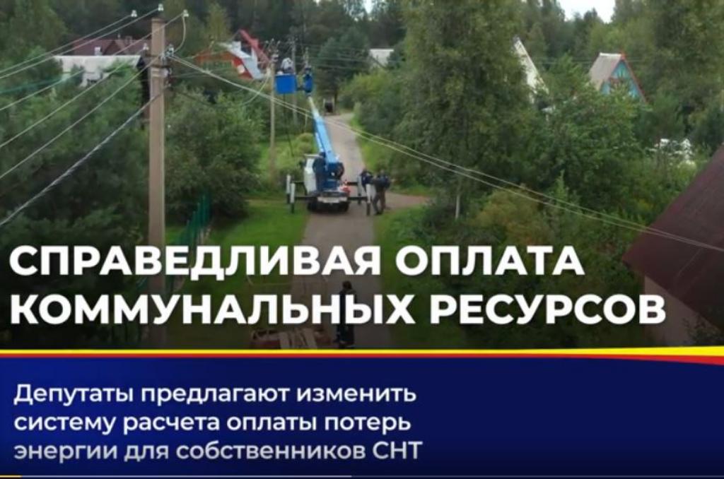 Депутаты предлагают изменить систему расчета оплаты потерь энергии для собственников садовых участков