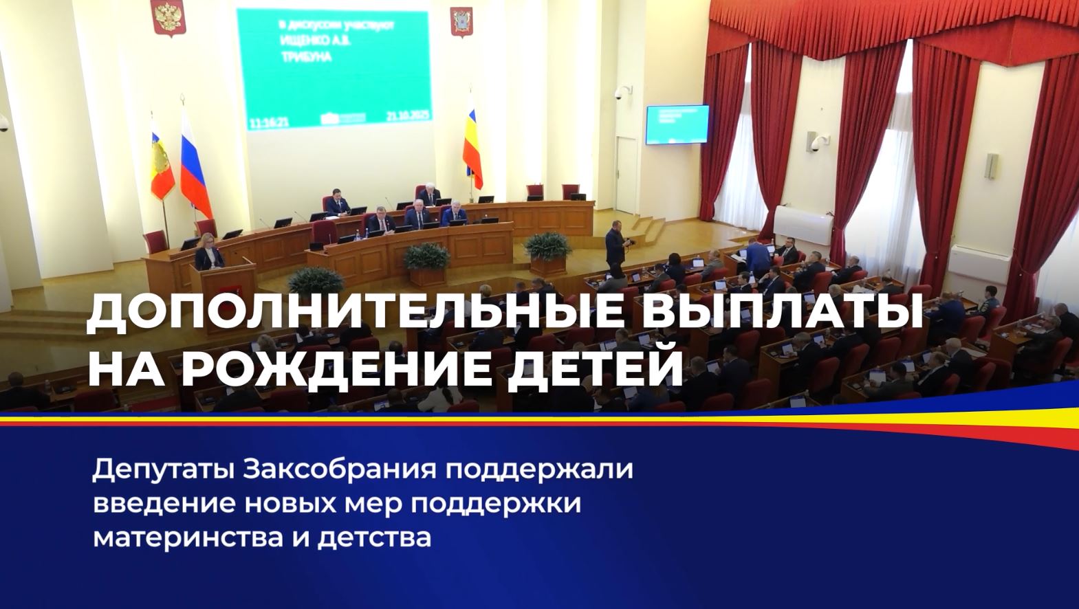 Депутаты Заксобрания поддержали введение новых мер поддержки материнства и детства
