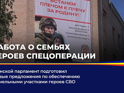 Донской парламент подготовил новые предложения по обеспечению земельными участками героев СВО