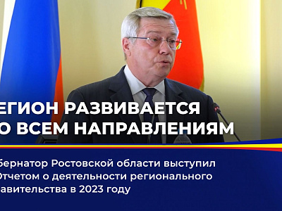 Губернатор Ростовской области выступил с Отчетом о деятельности регионального Правительства в 2023 году